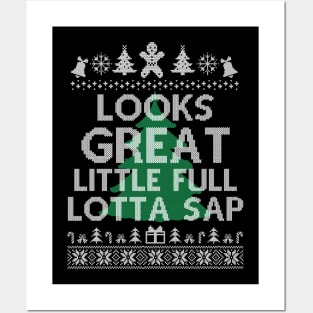 Looks Great little full lotta sap Funny Christmas Vacation Santa Posters and Art